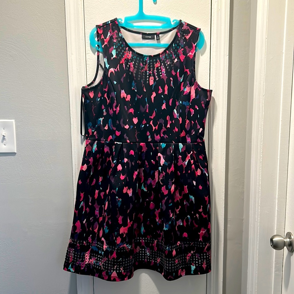 Cute and colorful fit and flare dress
